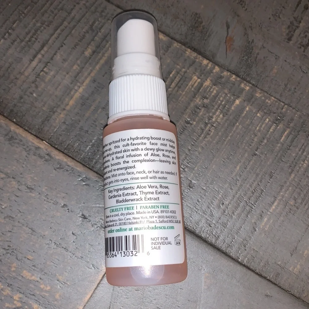 Mario‎ Badescu Facial Spray with Aloe Herbs and Rosewater 1oz Travel Size